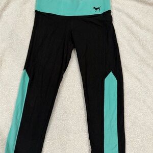 Victoria's Secret Kids Leggings in Black and Teal